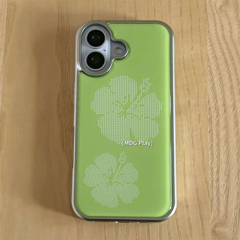 Back Cover Adhesive - Cover per iPhone con Sfondo Verde