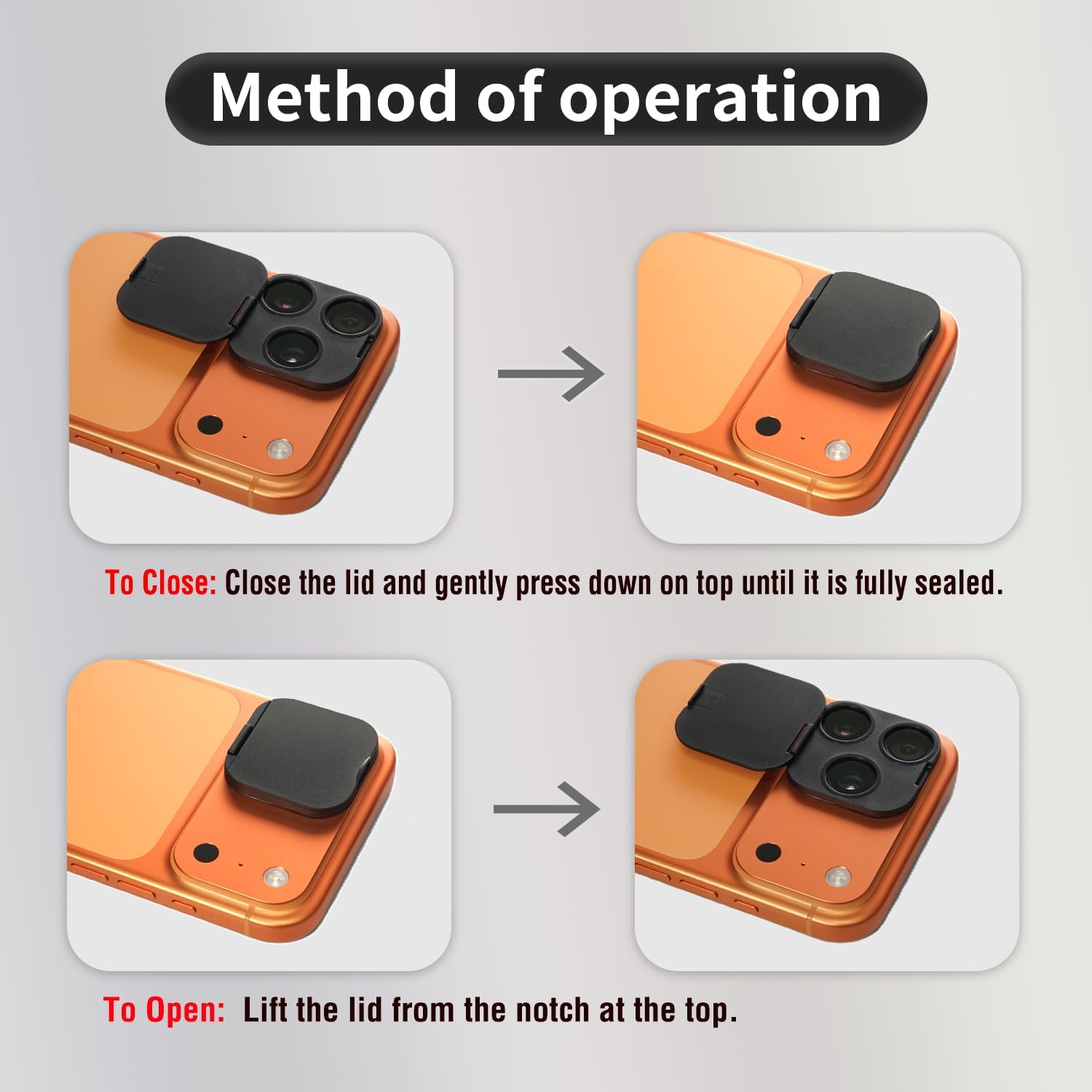 Back Cover Adhesive - Copriobiettivo per Fotocamera Smartphone con Protezione