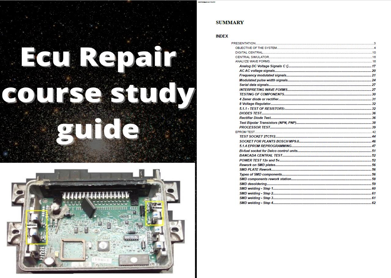 Manuali di riparazione ECU da  - Electronics Repair Guide recensione e prezzo