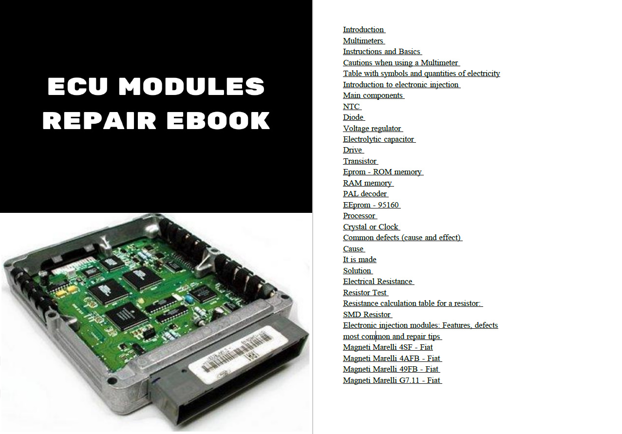 Manuali di riparazione ECU da  - Electronics Repair Guide recensione e prezzo